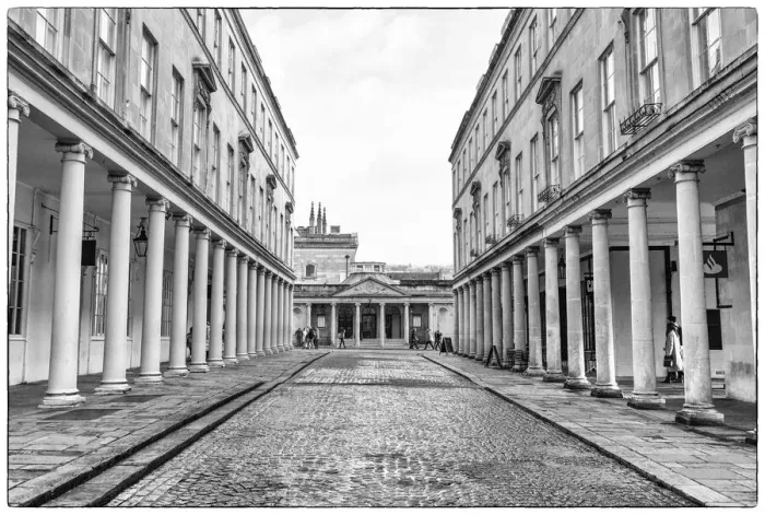 Framed Print : Bath Street, Bath, Somerset, England