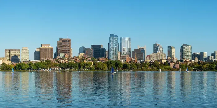 Framed Print : Back Bay from across the Charles River, Boston, Massachusetts, USA Framed Print : Back Bay from across the Charles River, Boston, Massachusetts, USA
