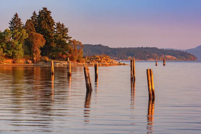 Framed Print : Mill Bay at dawn, Mill Bay, British Columbia, Canada Framed Print : Mill Bay at dawn, Mill Bay, British Columbia, Canada