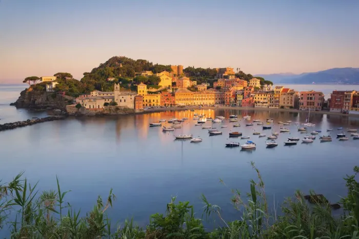 Framed Print : Bay of Silence, Sestri Levante, Genova province, Liguria, Italy