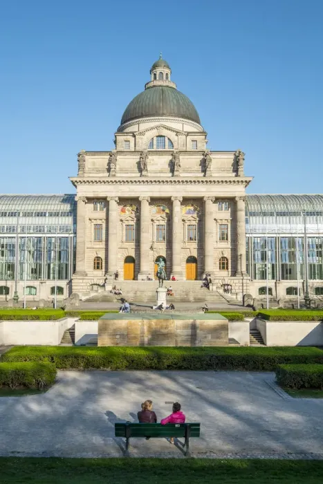 Framed Print : Bayerische Staatskanzlei, Hofgarten, Munich, Bavaria, Germany