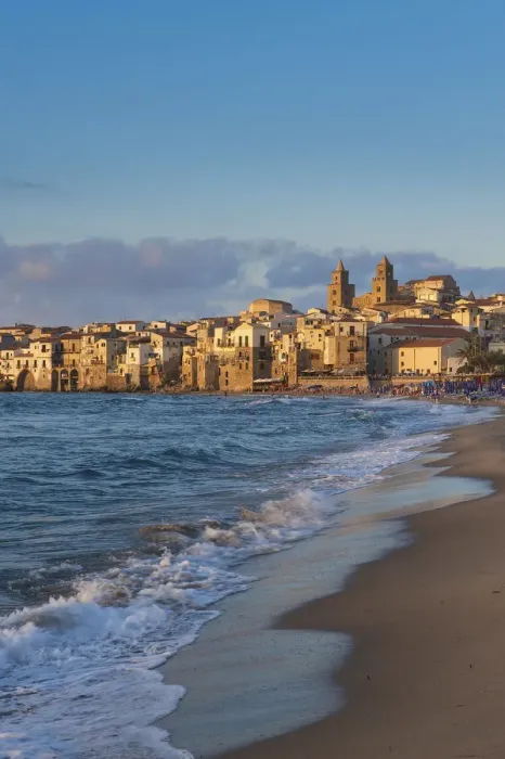Framed Print : Beach of Cefalu, Sicily, Italy Framed Print : Beach of Cefalu, Sicily, Italy