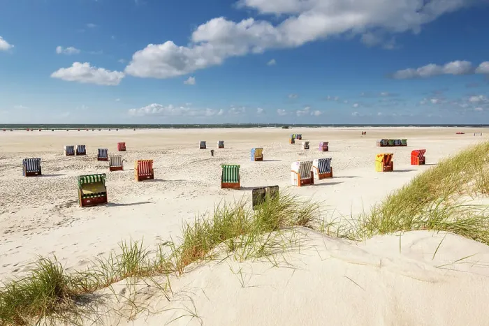Framed Print : Beach chair at beach near Norddorf, Amrum island, Wadden sea, North Sea, North Friesland, Germany, Europe Framed Print : Beach chair at beach near Norddorf, Amrum island, Wadden sea, North Sea, North Friesland, Germany, Europe