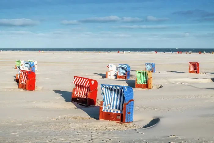 Framed Print : Beach chair at beach near Norddorf, Amrum island, Wadden sea, North Sea, North Friesland, Germany, Europe Framed Print : Beach chair at beach near Norddorf, Amrum island, Wadden sea, North Sea, North Friesland, Germany, Europe