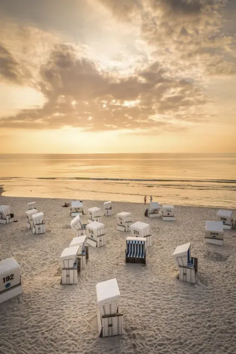 Framed Print : Beach chairs on the west beach of Kampen, Sylt, Schleswig-Holstein, Germany Framed Print : Beach chairs on the west beach of Kampen, Sylt, Schleswig-Holstein, Germany