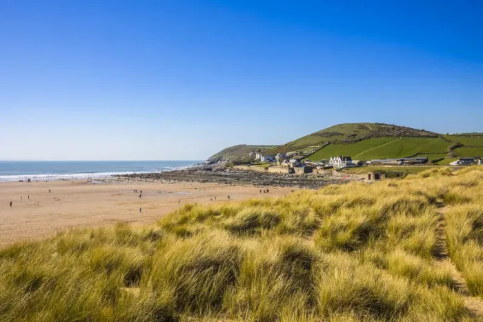Framed Print : Beach at Croyde, Devon, England, UK