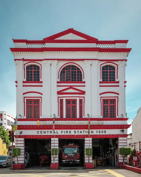 Framed Print : Beach Fire Station, George Town, Pulau Pinang, Penang, Malaysia, Asia Framed Print : Beach Fire Station, George Town, Pulau Pinang, Penang, Malaysia, Asia