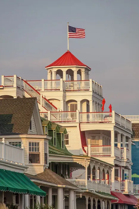 Framed Print : Beach Guest House in Cape May, New Jersey. Americas first seaside resort. It has the largest collection of Victorian Architecure in the United States Framed Print : Beach Guest House in Cape May, New Jersey. Americas first seaside resort. It has the largest collection of Victorian Architecure in the United States