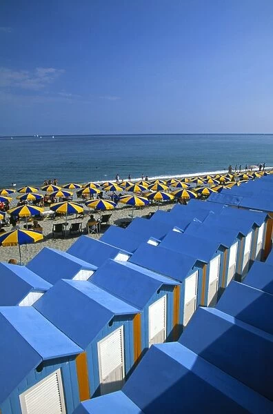 Beach Huts, Celle Ligure, Liguria, Italy