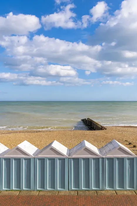 Framed Print : Beach huts, Eastbourne, East Sussex, England, UK Framed Print : Beach huts, Eastbourne, East Sussex, England, UK