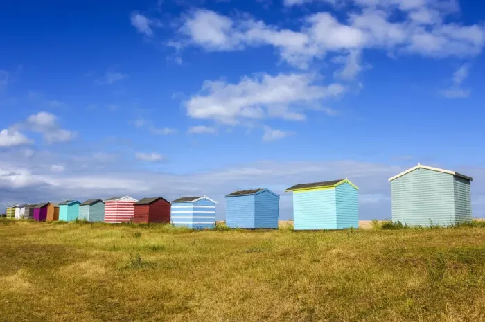 Framed Print : Beach huts at Littlestone, Kent, England Framed Print : Beach huts at Littlestone, Kent, England
