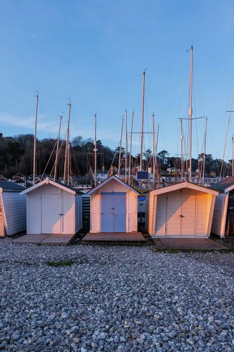 Framed Print : Beach huts, Lyme Regis, Dorset, England, UK