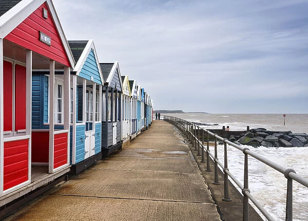 Beach huts in Southwold, Suffolk, England