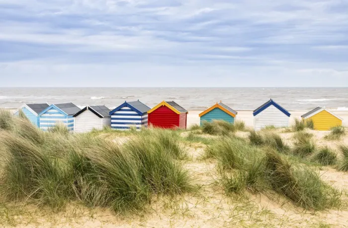 Framed Print : Beach huts in Southwold, Suffolk, England Framed Print : Beach huts in Southwold, Suffolk, England