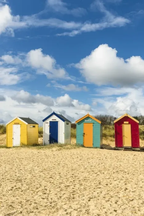 Framed Print : Beach huts, Southwold, Suffolk, UK Framed Print : Beach huts, Southwold, Suffolk, UK