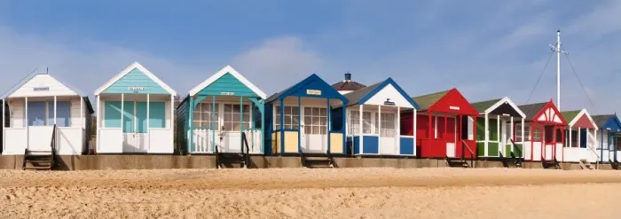 Framed Print : Beach huts in Southwold, Suffolk, UK Framed Print : Beach huts in Southwold, Suffolk, UK