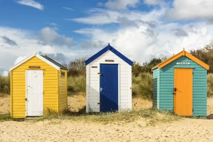 Framed Print : Beach huts, Southwold, Suffolk, UK Framed Print : Beach huts, Southwold, Suffolk, UK