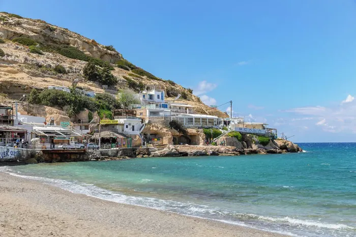 Framed Print : Beach of Matala, Iraklion, Crete, Greece Framed Print : Beach of Matala, Iraklion, Crete, Greece