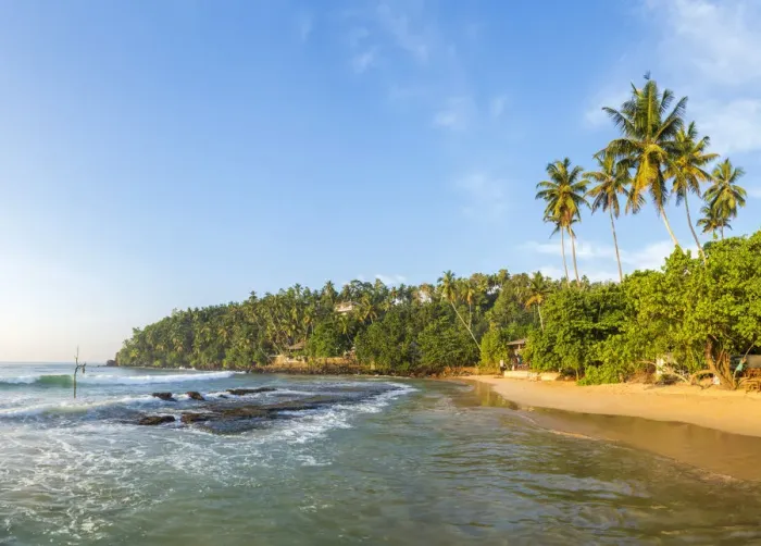 Framed Print : Beach, Mirissa, South Coast, Sri Lanka
