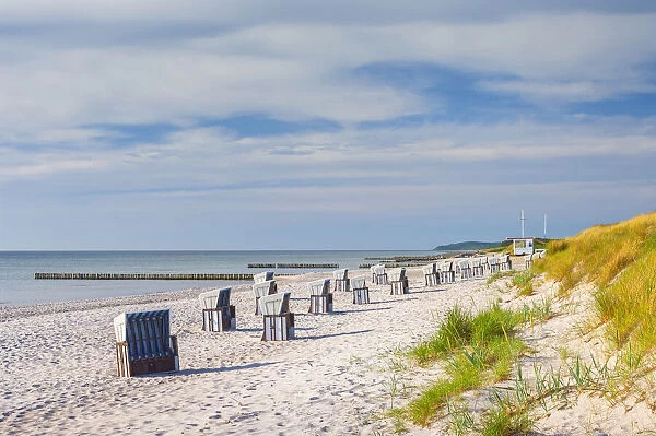 Beach at Neudorf, Hiddensee Island, Baltic Sea, Mecklenburg-Western Pomerania, Germany