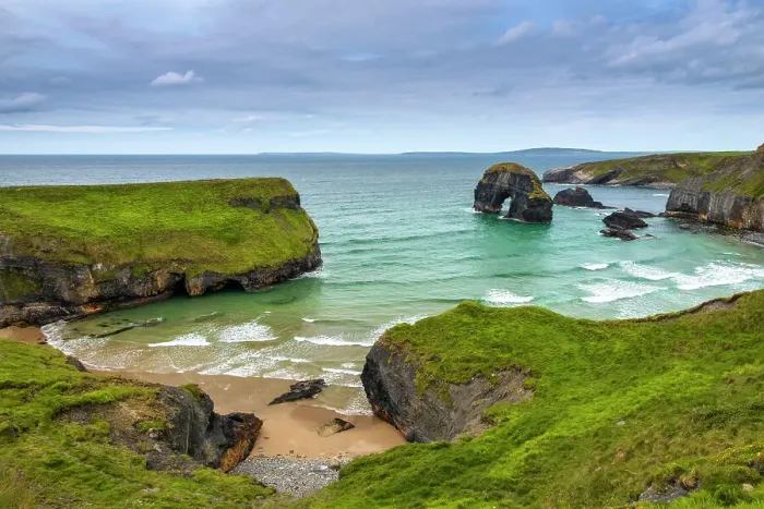 Framed Print : Beach with Sea Arch in Ballybunion, Wild Atlantic Way, Co. Kerry, west coast of Ireland, Ireland, Europe Framed Print : Beach with Sea Arch in Ballybunion, Wild Atlantic Way, Co. Kerry, west coast of Ireland, Ireland, Europe