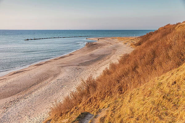Beach section on the cliff in Ahrenshoop, Mecklenburg-Western Pomerania, Baltic Sea, Northern Germany, Germany