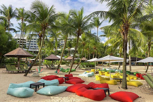 Beach at Shangri-La Rasa Sentosa Hotel, Sentosa Island, Singapore