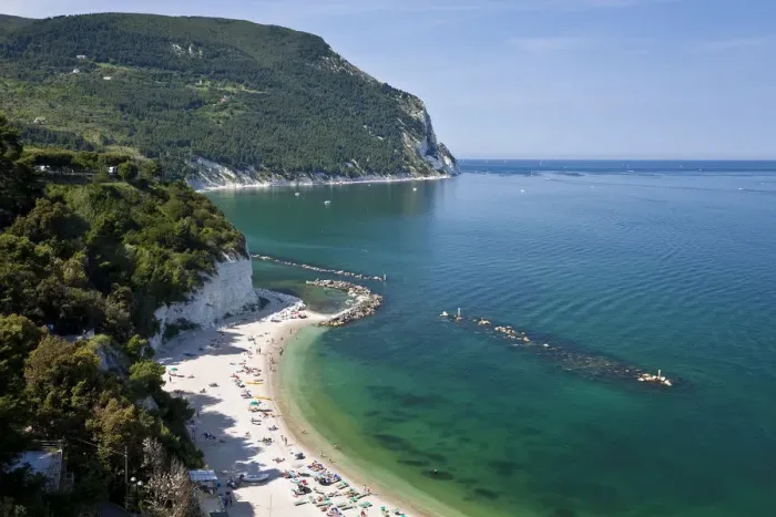 Framed Print : Beach, Sirolo, Marche, Italy Framed Print : Beach, Sirolo, Marche, Italy