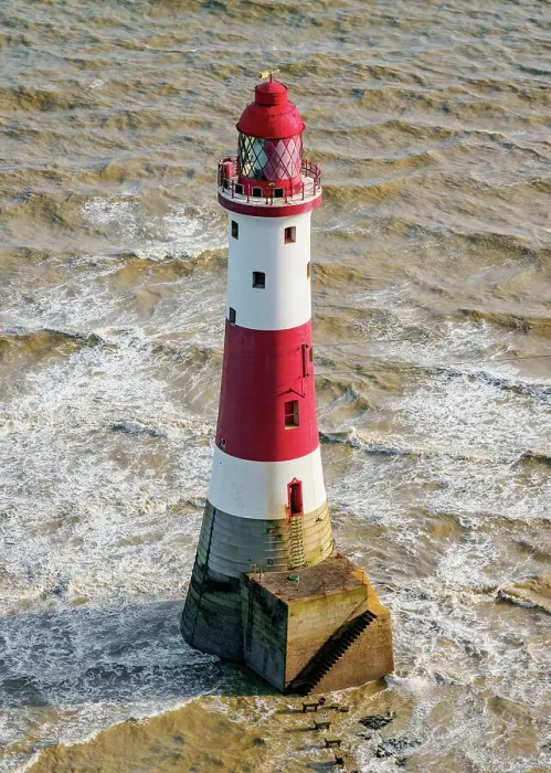 Framed Print : Beachy Head Lighthouse, elevated view, Eastbourne, East Sussex, England, United Kingdom Framed Print : Beachy Head Lighthouse, elevated view, Eastbourne, East Sussex, England, United Kingdom