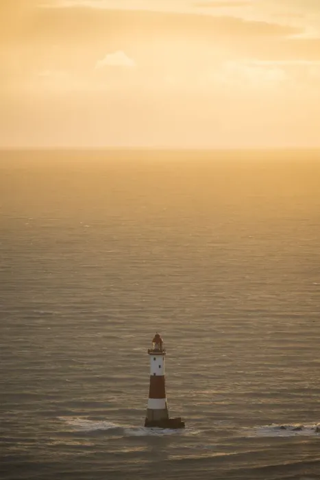Framed Print : Beachy Head Lighthouse at Sunset, East Sussex, England, UK Framed Print : Beachy Head Lighthouse at Sunset, East Sussex, England, UK