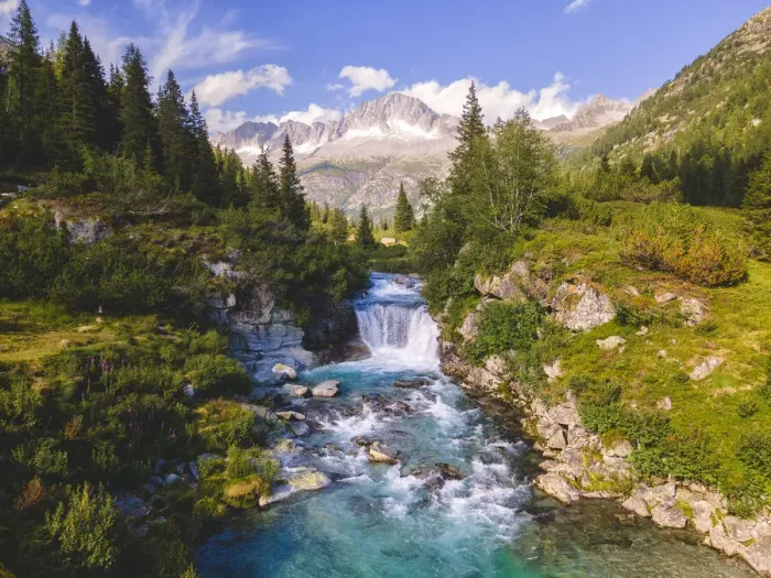 Framed Print : Beautiful Fumo Valley in Trentino Alto Adige, Trento province in Adamello-Brenta natural Framed Print : Beautiful Fumo Valley in Trentino Alto Adige, Trento province in Adamello-Brenta natural
