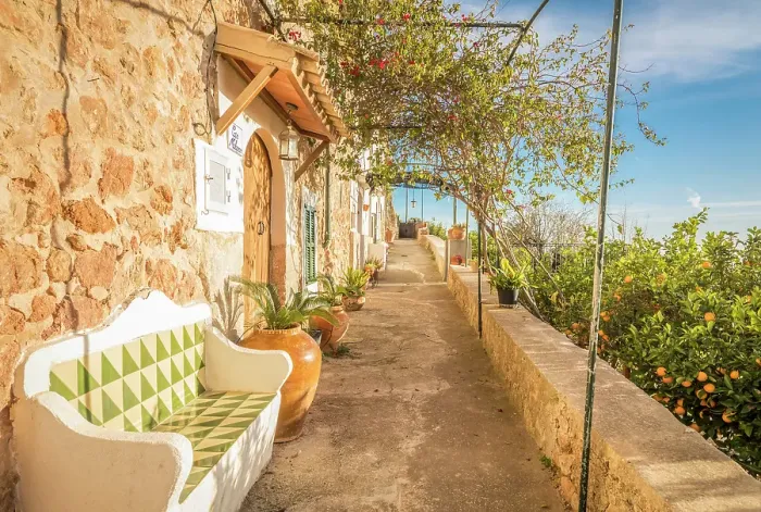 Framed Print : Beautiful houses in the old town of Bunyola, Mallorca, Balearic Islands, Spain Framed Print : Beautiful houses in the old town of Bunyola, Mallorca, Balearic Islands, Spain