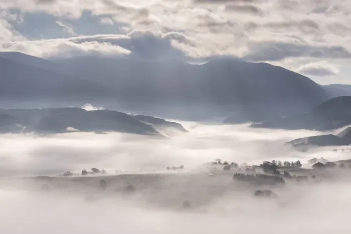 Framed Print : Beautiful misty morning in the Lake District National Park, Cumbria, UK Framed Print : Beautiful misty morning in the Lake District National Park, Cumbria, UK