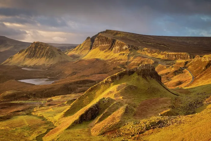 Framed Print : Beautiful morning light on the Trotternish Ridge from the Quiraing, Isle of Skye, Scotland. Winter (February) 2025 Framed Print : Beautiful morning light on the Trotternish Ridge from the Quiraing, Isle of Skye, Scotland. Winter (February) 2025