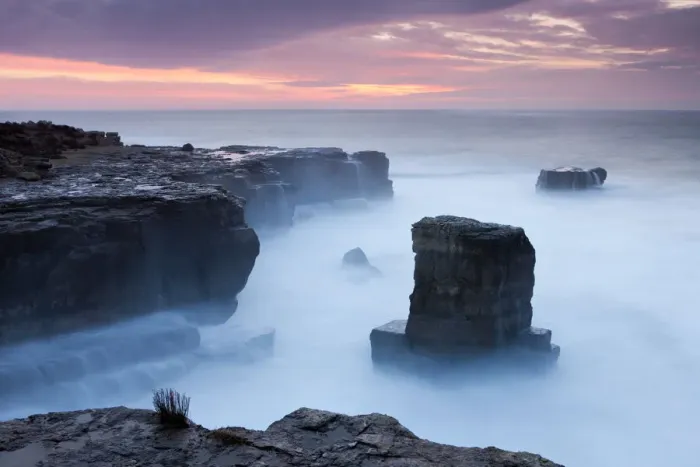 Framed Print : Beautiful sunrise over the rocky coast of Portland Bill on the Jurassic Coast, Dorset Framed Print : Beautiful sunrise over the rocky coast of Portland Bill on the Jurassic Coast, Dorset
