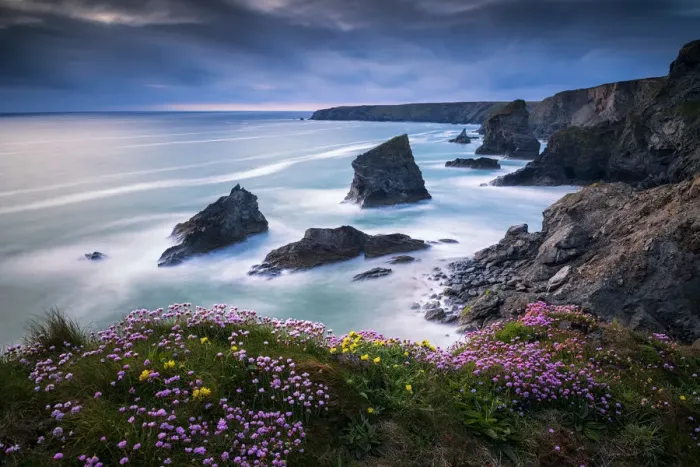 Framed Print : Bedruthan Steps, Cornwall, England