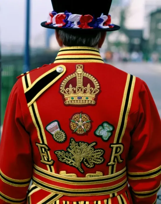 Framed Print : Beefeater / Costume Detail Framed Print : Beefeater / Costume Detail