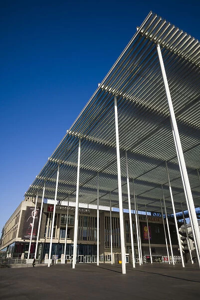 Belgium, Antwerp, Theaterplein, Stadsschowburg theater canopy