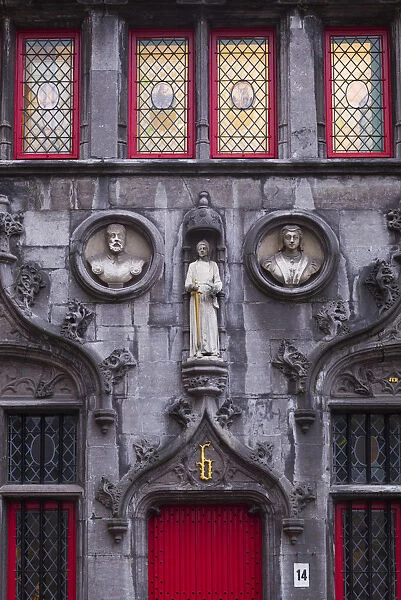 Belgium, Bruges, Bruges town hall, exterior