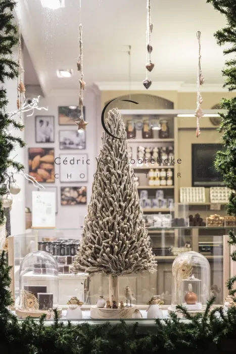 Framed Print : Belgium, Flanders, Ghent, Chocolate shop window with Christmas decoration Framed Print : Belgium, Flanders, Ghent, Chocolate shop window with Christmas decoration