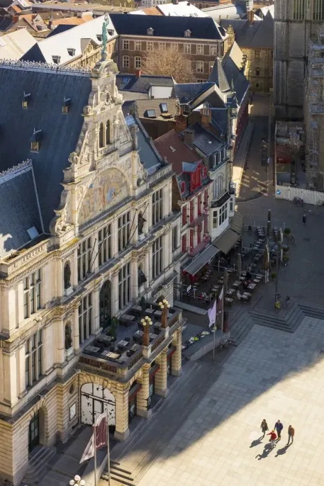 Framed Print : Belgium, Flanders, Ghent (Gent). Municipal theatre building, Royal Dutch Theatre built