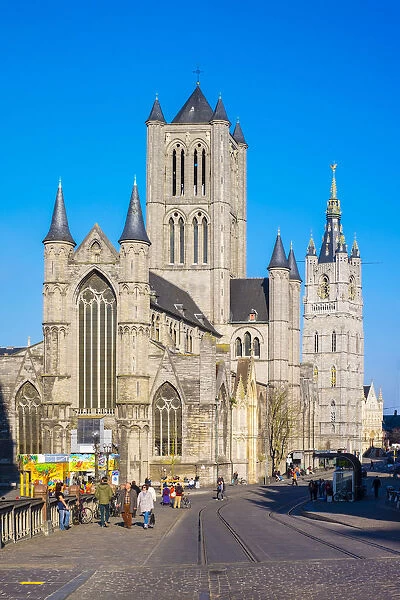 Belgium, Flanders, Ghent (Gent). Sint-Niklskerk (Saint Nicholas Church)