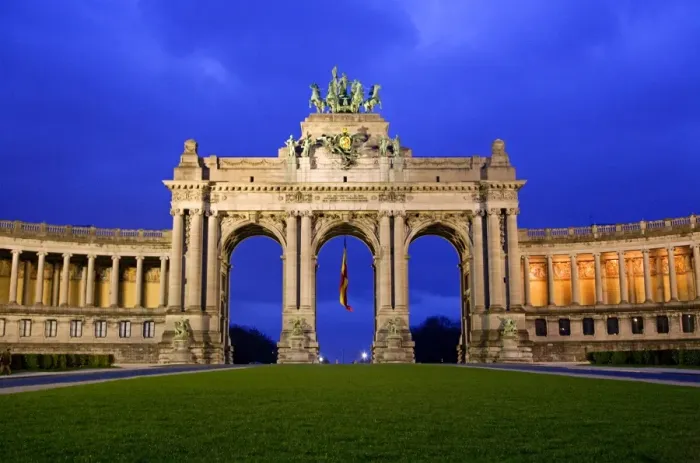Framed Print : Belgium, Wallonia, Brussels; The Arch du Triomphe, one of the citys milestones Framed Print : Belgium, Wallonia, Brussels; The Arch du Triomphe, one of the citys milestones