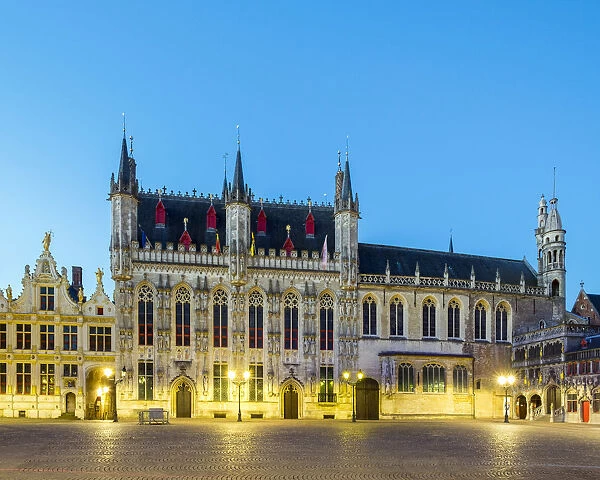 Belgium, West Flanders (Vlaanderen), Bruges (Brugge). Stadhuis van Brugge city hall