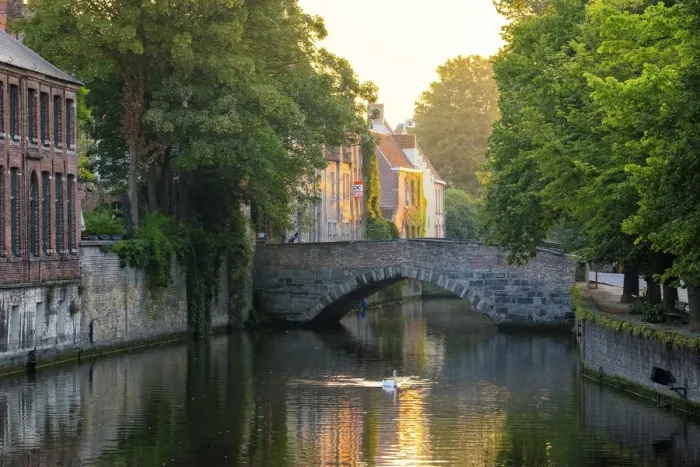 Framed Print : Belgium, West Flanders (Vlaanderen), Bruges (Brugge)
