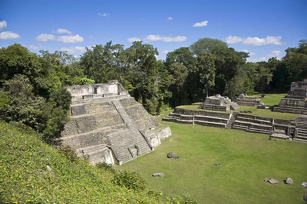 Belize, Caracol ruins, Plaza A Temple