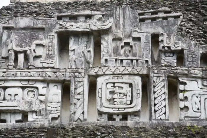 Framed Print : Belize, San Ignacio, Xunantunich Ruins, 130ft high El Castillo, Frieze Framed Print : Belize, San Ignacio, Xunantunich Ruins, 130ft high El Castillo, Frieze