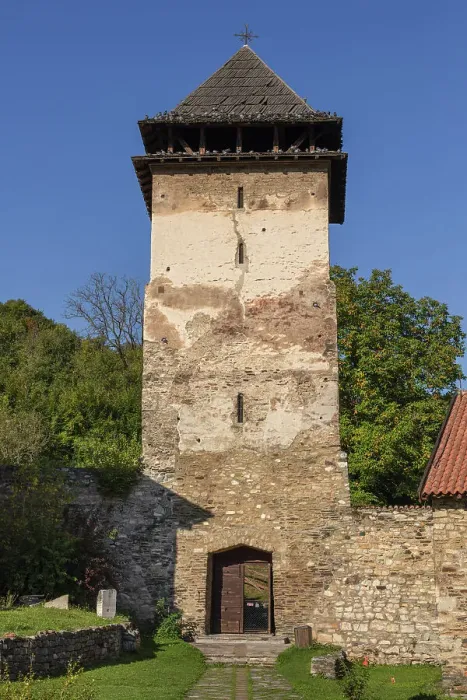 Framed Print : Bell tower, 13th century, Studenica monastery, Serbia Framed Print : Bell tower, 13th century, Studenica monastery, Serbia