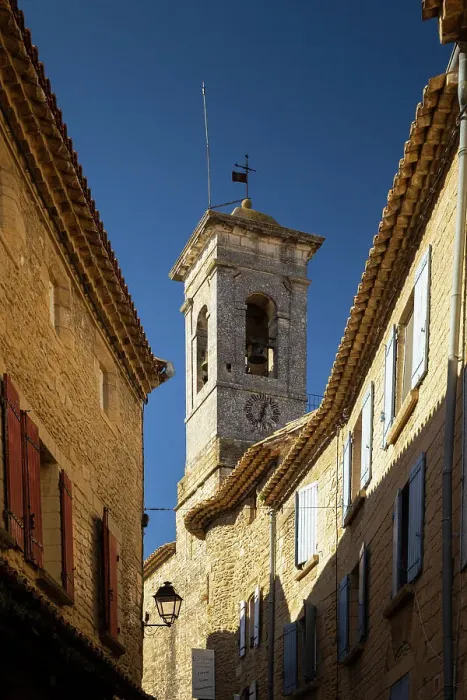 Framed Print : Bell tower in Chaeauneuf-du-Pape, Vaucluse, France Framed Print : Bell tower in Chaeauneuf-du-Pape, Vaucluse, France