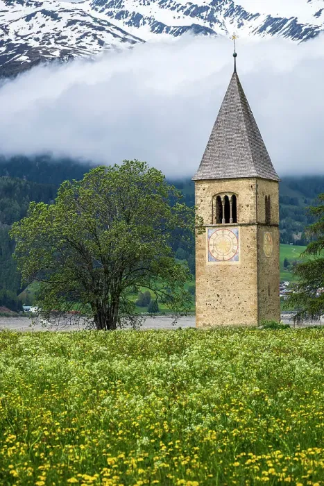 Framed Print : Bell tower emerging from Lake Reschen (Lago di Resia), Graun im Vinschgau-Curon Venosta, Alto Adige-South Tyrol, Italy Framed Print : Bell tower emerging from Lake Reschen (Lago di Resia), Graun im Vinschgau-Curon Venosta, Alto Adige-South Tyrol, Italy